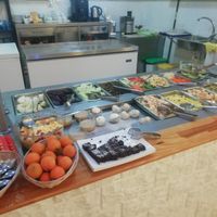 Cold buffet at Loving Hut in Valencia