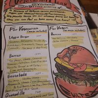 The veggie/vegan menu at EvilTex in Takayama
