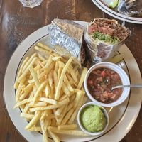 Vegan burrito (includes chips, guacamole and salsa)  at EvilTex in Takayama