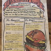 Menu at EvilTex in Takayama