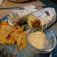 Seitan kebab with spicey sriracha mayo at La Tastaolletes in Valencia