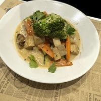 Red curry with tofu at La Tastaolletes in Valencia