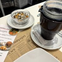 Green tea + Various nuts & seeds (the latter was complementary) at La Tastaolletes in Valencia