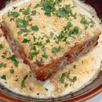 Moussaka amb bolonyesa de soja at La Tastaolletes in Valencia