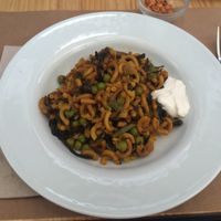 Vegetables fideuá  at La Tastaolletes in Valencia