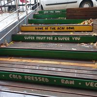 Entrance at Rio Juice in Bucharest