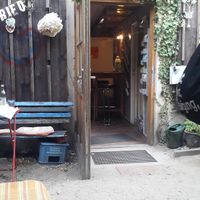 Outside at Alles Wurscht in Munich