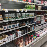 Kombucha, vegan cold coffee, juice, energy drinks  at Hy-Vee in Sioux Falls