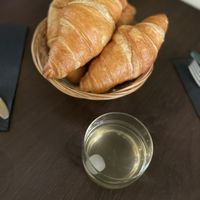 Croissant and apple juice   at Annie's Kitchen in Lille