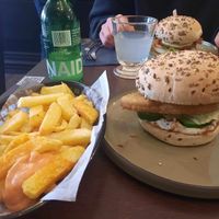 Fish burger at Annie's Kitchen in Lille