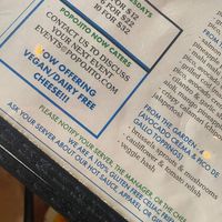 Vegan cheese available now! at PopoJito Med-Mex Kitchen in Scarsdale