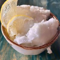 Lemon sorbet at PopoJito Med-Mex Kitchen in Scarsdale