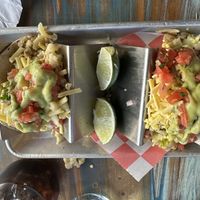 Cauliflower tacos with vegan cheesee  at PopoJito Med-Mex Kitchen in Scarsdale