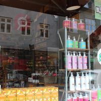 sight through the window at Ganefryd in Aarhus