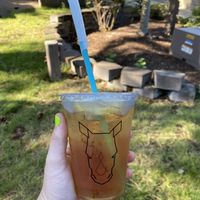 Black and gold ice tea  at Fix & Repeat in Bend