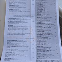 Menu at Fix & Repeat in Bend