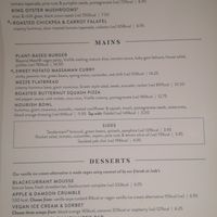 Decent menu at The Bathampton Mill in Bath
