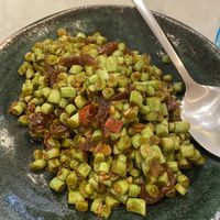 Love how they chop the beans in this dish.. so good!  at Herbivore - Shin Kong Mitsukoshi in Taipei