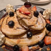 Strawberry pancakes at Herbivore - Shin Kong Mitsukoshi in Taipei