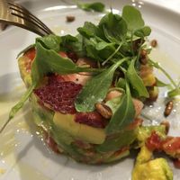 Avocado strawberry “tartare.” at Herbivore - Shin Kong Mitsukoshi in Taipei
