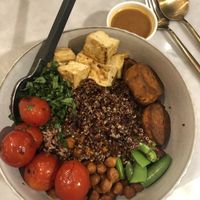 Curry Buddha Bowl with Sweet potatoes ♥️ at Herbivore - Shin Kong Mitsukoshi in Taipei