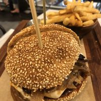 BBQ Vurger, didn’t know if the bun is whole-wheat at Herbivore - Shin Kong Mitsukoshi in Taipei