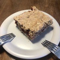 Strawberry flapjack at And 유 (Yu) Cafe in Jeju