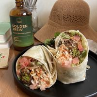 Falafel wrap  at And 유 (Yu) Cafe in Jeju