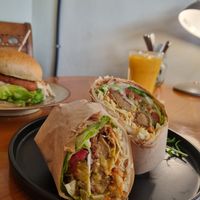 Fricken wrap at And 유 (Yu) Cafe in Jeju