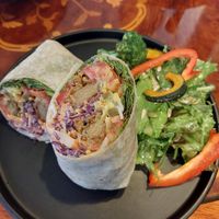 "Chicken" wrap at And 유 (Yu) Cafe in Jeju