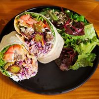 Falafel Wrap at And 유 (Yu) Cafe in Jeju