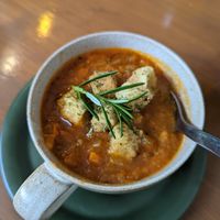 Soup of the day, highly recommend at And 유 (Yu) Cafe in Jeju