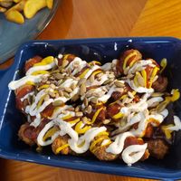 Fried seitan balls at And 유 (Yu) Cafe in Jeju