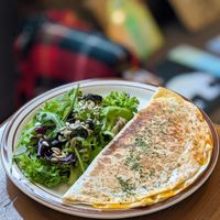 Vegan Quesadilla at And 유 (Yu) Cafe in Jeju