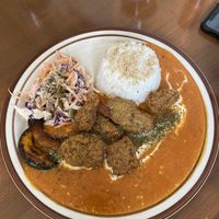 Vegan chicken curryy  at And 유 (Yu) Cafe in Jeju