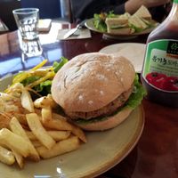 Burger at And 유 (Yu) Cafe in Jeju