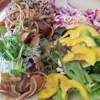 Bean steak with gravey at And 유 (Yu) Cafe in Jeju