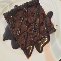Chocolate brownie at And 유 (Yu) Cafe in Jeju