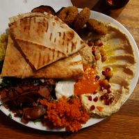 Vegan mixed platter - looks a bit different every time, but always tastes great at Bodhi in Mannheim
