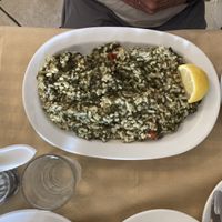 Vegan risotto  at Maro Tavern in Naxos