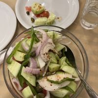 Naxos Greek salad (ask for it without cheese)  at Maro Tavern in Naxos
