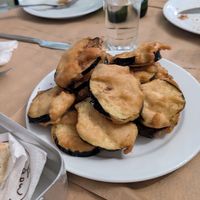 Fried eggplant at Maro Tavern in Naxos