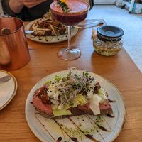 Great toast tea and cocktail! at That's Toast in Bruges