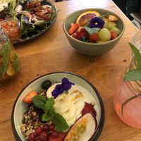 Fruit bowl and Granola  at That's Toast in Bruges