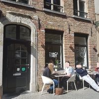 front terrace (there's also one at the back) at That's Toast in Bruges