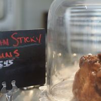 sticky buns! at Pinoyshki in Seattle