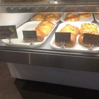 Vegan Piroshkis: beef & cheese, tofu sisig, potato, Seattle dog  at Pinoyshki in Seattle