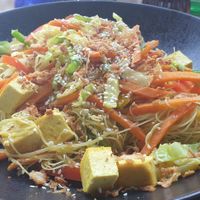 Thin rice noodles with tofu at Ngon in Maribor