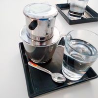 Vietnamese coffee (black) at Ngon in Maribor