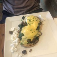 ‘Biffa’ eggs Benedict at Baffi & Mo Espresso in Redfern